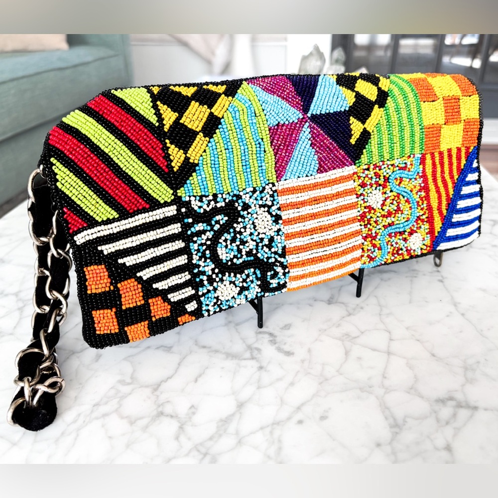 Colorful Beaded Clutch